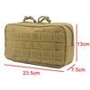 EDC Tool Waist Pack Outdoor MOLLE Accessory Bag Waist Seal Vest Hanging Bag