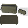 Tactical MOLLE Hook-Loop Organizer Panel System - 1000D Nylon EDC Vest Expansion Pack with 6 Zippered Compartments & Cable Management Grid - Military-Grade Modular Storage for Tools/Batteries/Tactical Gear