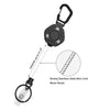 Automatic Telescopic Wire Rope Anti-theft Buckle Elastic Sports Keychain
