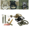 MOLLE Webbing Buckle with Swivel D-Ring Carabiner Clip - Essential Outdoor Gear for Camping Backpacks and Tactical Equipment
