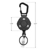 Automatic Telescopic Wire Rope Anti-theft Buckle Elastic Sports Keychain