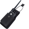 Heavy-Duty 1000D Nylon Radio Walkie-Talkie Waist Bag - Leather Accent Case for Outdoor and EDC Use