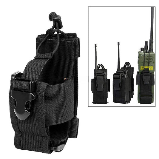 Outdoor Molle Rugged Radio Holster Securely Secures Radio To Belts and Vests