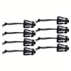 8pcs/set of Utility Backpack Bungee Clips Durable Triangular Buckle for Backpack