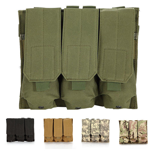 Tactical Modular MOLLE EDC Organizer | Triple-Layer Durable Utility Pouch for Walkie-Talkies, Tools & Outdoor Gear | Backpack/Vest-Compatible Expandable System for Survival, Hiking & Daily Carry