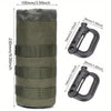 Military-Grade 1000D Nylon MOLLE/PALS Tactical Hydration System | Bungee-Lock Water Bottle Carrier with Helicopter-Quality Quick Release | Bike/Belt/Vehicle/Backpack Cross-Platform EDC Mounting Solution