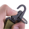 2-Pack Heavy-Duty Metal Belt Buckle Adapter with Webbing Carabiner – Secure Molle-Compatible Attachment for Bags, Vests, Belts, and Key Organization