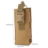Tactical Duty Training Radio Walkie-Talkie MOLLE Holster Bag - Durable 2-Way Radio Pouch for Secure Storage & Easy Access
