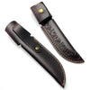 Tactical Camping Scabbard with Waist Clip Holster - Durable PU Leather Design for Outdoor Knife Protection & Easy Access