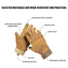 Men's Motorcycle Riding Gloves – Anti-Slip, Touchscreen Compatible, Wrist Protection