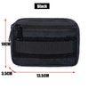 Double-layer EDC Emergency Tool Storage Bag Outdoor Nylon Molle Belt Waist Pack