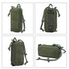 Tactical MOLLE EDC Organizer Waist Pack - Military-Grade Durable Nylon Camping Utility Pouch with 9 Zippered Compartments for Tools/Keys/Coins - Compact Outdoor Gear Storage Bag for Hiking/Tactical/Travel Essentials