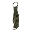Durable Molle Clip Nylon Strap Key Holder with Carabiner & Hook – Ideal for Hiking, Running & Outdoor Adventures