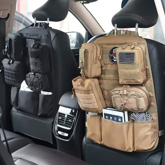 Outdoor Car Seat Back Storage Rack MOLLE Bag Tool Accessory Storage Hanging Bag