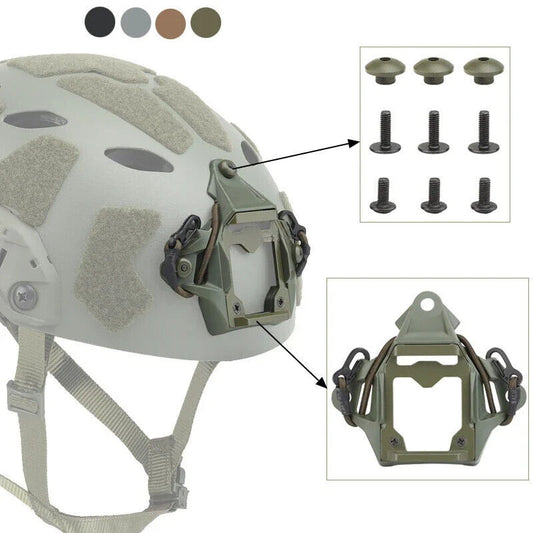Tactical Helmet Multi-Mount System - Ballistic NVG & GoPro Dual Platform with Quick-Release Base | MIL-STD-1913 Picatinny/GoPro Adapter for Night Ops, Airsoft & Extreme Sports