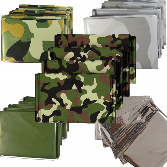 Emergency Survival Blanket - 82x52in Outdoor Thermal Foil Blanket for First Aid, Rescue, & Survival Situations