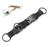 Durable Molle Clip Nylon Strap Key Holder with Carabiner & Hook – Ideal for Hiking, Running & Outdoor Adventures