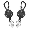 Automatic Telescopic Wire Rope Anti-theft Buckle Elastic Sports Keychain
