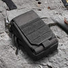 Tactical MOLLE Running Waist Pack Phone Pouch - Military Hydration Belt Outdoor Sports EDC Survival Ventilated Reflective