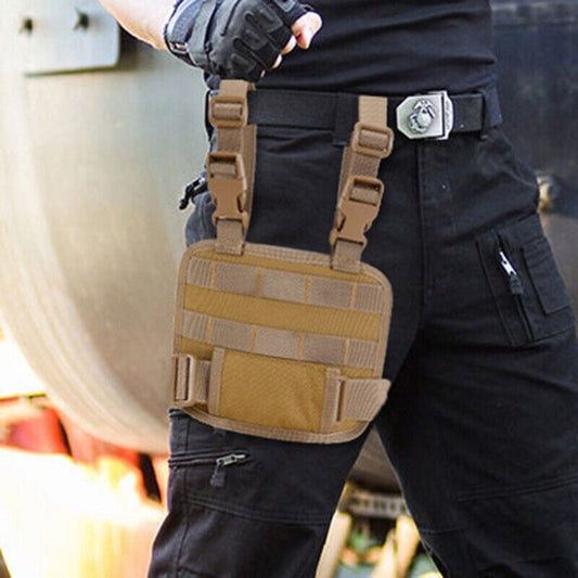 Tactical MOLLE Leg Panel - Modular Hanging Board for Outdoor Use, EDC Gear, & Tactical Equipment Organization