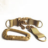 Versatile Molle Clip with Nylon Strap Key Ring & Carabiner Hook – Lightweight and Durable Attachment Solution for Sports, Hiking, Camping, and Outdoor Adventures