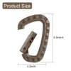 Heavy-Duty 5-Piece Multi-Purpose Carabiner Set - Includes D-Type Buckles and MOLLE Webbing Clips for Backpacks