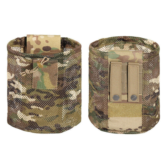 Molle Garbage Bag Roll-up Drawstring Foldable Mesh Sports EDC Tools Waist Bag