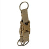 Durable Molle Clip Nylon Strap Key Holder with Carabiner & Hook – Ideal for Hiking, Running & Outdoor Adventures