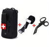 Nylon Molle EMT Emergency Tool Bag with Cross Patch Tourniquet and Scissors Set