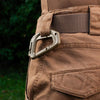 5-Pack Multi-Purpose D-Type Carabiner with Fixed Buckle & Molle Webbing Clip – Versatile Attachment Solution for Backpacks, Gear, and Outdoor Equipment