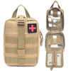 Professional Tactical EDC First Aid & Survival Trauma Kit with Medical Scissors - MOLLE-Compatible Compact Utility Pouch for Outdoor Emergency Preparedness