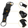 Durable Molle Clip Nylon Strap Key Holder with Carabiner & Hook – Ideal for Hiking, Running & Outdoor Adventures