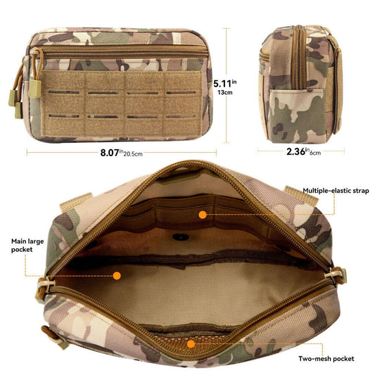 Outdoor Compact Molle Pack EDC Emergency Tool Kit Nylon Vest Accessory Bag