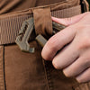 5-Pack Multi-Purpose D-Type Carabiner with Fixed Buckle & Molle Webbing Clip – Versatile Attachment Solution for Backpacks, Gear, and Outdoor Equipment