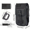 Outdoor Molle EDC Tool Waist Bag Phone Bag with D-Ring Buckle and Gear Clip
