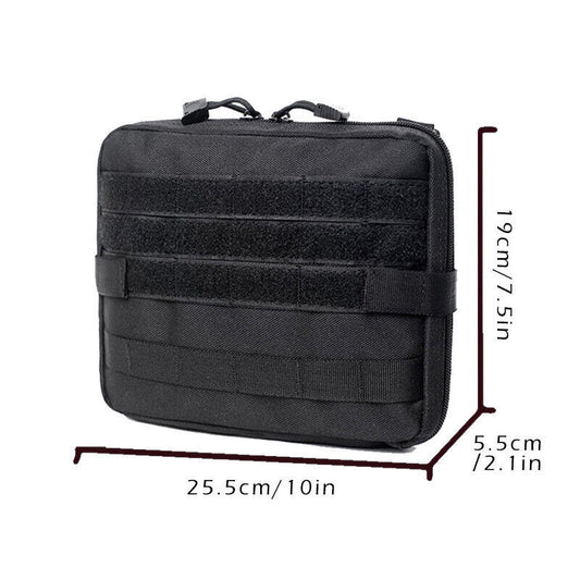 Tactical MOLLE EMT Waist Pouch - Multi-Function First Aid Organizer & EDC Utility Bag | Heavy-Duty Nylon Outdoor Medical Kit with Quick-Release Straps & Secure Storage