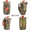 Nylon Molle EMT Emergency Tool Bag with Cross Patch Tourniquet and Scissors Set