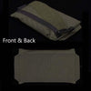 Tactical MOLLE Hook-Loop Organizer Panel System - 1000D Nylon EDC Vest Expansion Pack with 6 Zippered Compartments & Cable Management Grid - Military-Grade Modular Storage for Tools/Batteries/Tactical Gear
