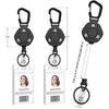 Automatic Telescopic Wire Rope Anti-theft Buckle Elastic Sports Keychain