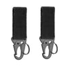2-Pack Heavy-Duty Metal Belt Buckle Adapter with Webbing Carabiner – Secure Molle-Compatible Attachment for Bags, Vests, Belts, and Key Organization