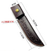 Tactical Camping Scabbard with Waist Clip Holster - Durable PU Leather Design for Outdoor Knife Protection & Easy Access