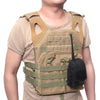 Tactical MOLLE Radio Holder Bag - Secure Walkie-Talkie Storage with Hanging Design for Outdoor & Field Use