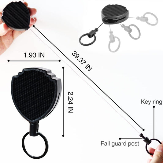 Outdoor Keychain Multi-Tool Carabiner Badge Clip Retractable Keychain EDC Tools