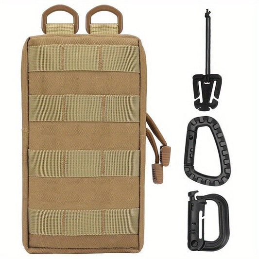Tactical MOLLE/PALS EDC Utility Bag | Compact Modular Storage System with DuraFlex® 2D Buckles & Bungee Tensioners | Hypalon-Reinforced Outdoor Organizer for Backpack/Vest Loadout Optimization