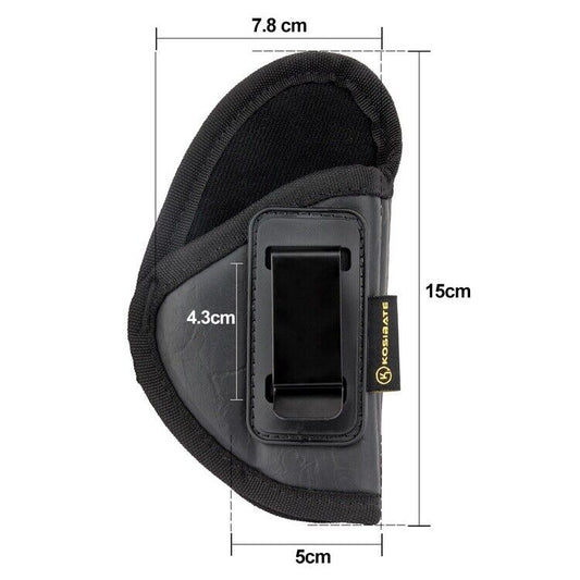 Premium Leather Right-Hand Grip Gauntlet – Durable Cowhide Holster for G17, G19, G22, G23, G43, P226, P229 Training and Tactical Use