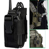 Tactical MOLLE Radio Pouch - Heavy-Duty Waterproof Walkie Talkie Holder with Quick-Release Straps & Secure Locking | Universal Fit for Motorola, Baofeng & Military Radios | Outdoor, Camping & Emergency Communication Gear