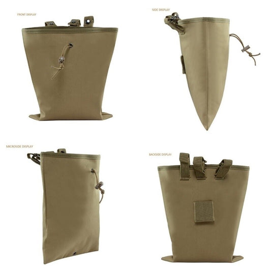 Outdoor Camping Vest Accessory Bag with Drawstring Molle EDC Tool Storage Bags
