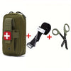 Nylon Molle EMT Emergency Tool Bag with Cross Patch Tourniquet and Scissors Set