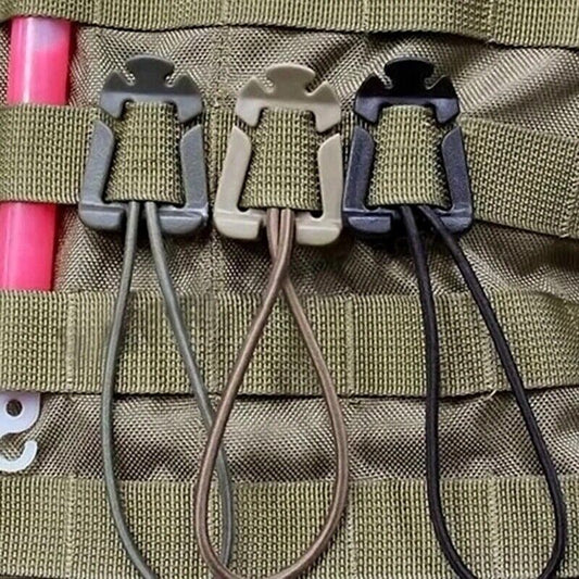 MOLLE Webbing Buckle with Swivel D-Ring Carabiner Clip - Essential Outdoor Gear for Camping Backpacks and Tactical Equipment
