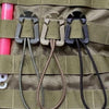 MOLLE Webbing Buckle with Swivel D-Ring Carabiner Clip - Essential Outdoor Gear for Camping Backpacks and Tactical Equipment